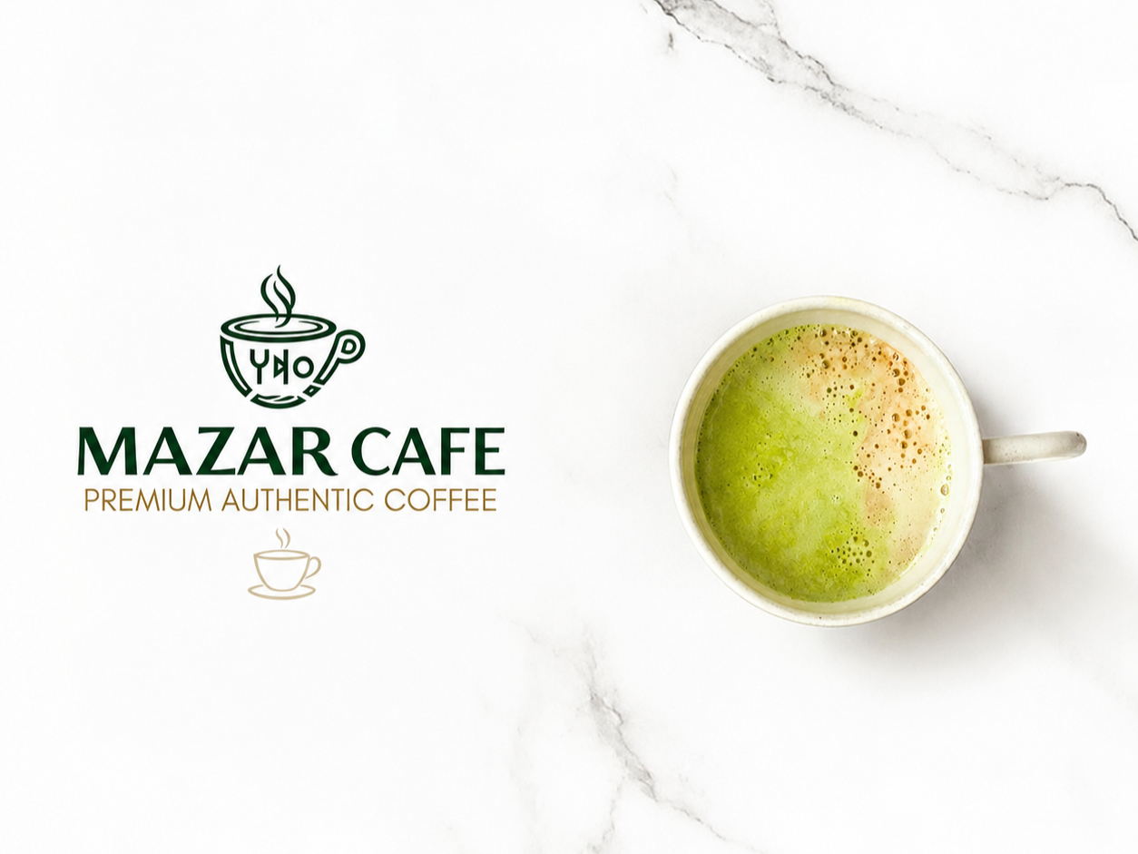 Mazar Café pistachio latte from its online menu
